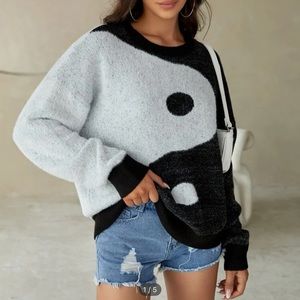 SHEIN yin yang sweater